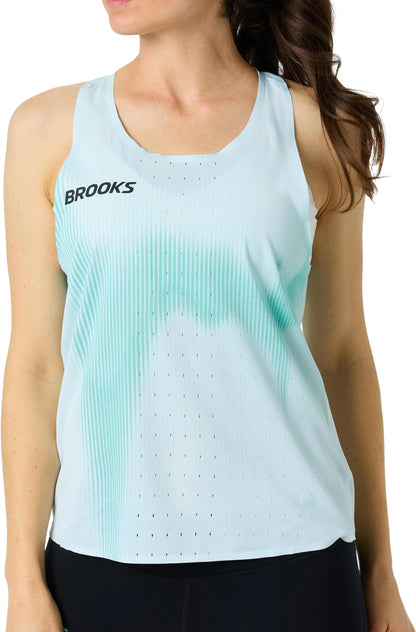 Brooks Pro Kit Womens Running Vest Tank Top - Blue