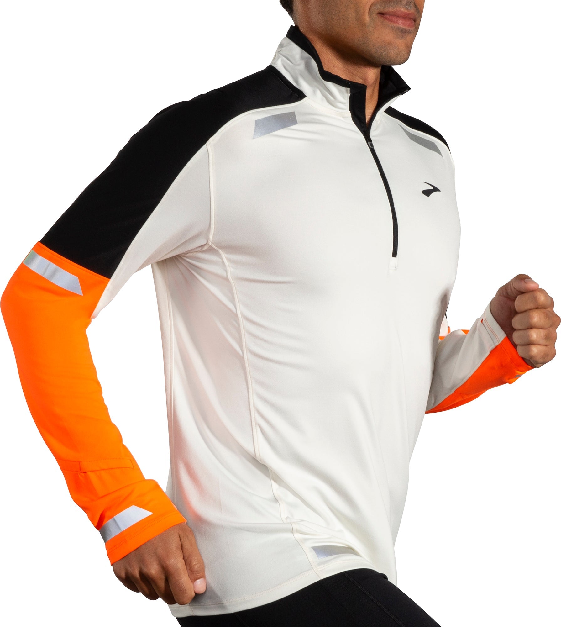 Brooks Run Visible 2.0 Half Zip Long Sleeve Mens Running Top