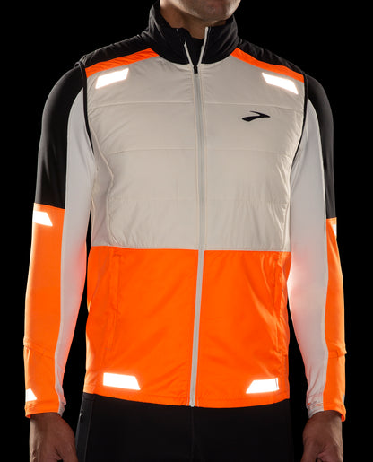 Brooks Run Visible 2.0 Insulated Mens Running Gilet - Grey