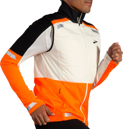 Brooks Run Visible 2.0 Insulated Mens Running Gilet - Grey