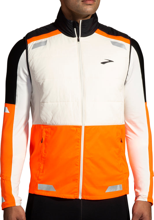 Brooks Run Visible 2.0 Insulated Mens Running Gilet - Grey
