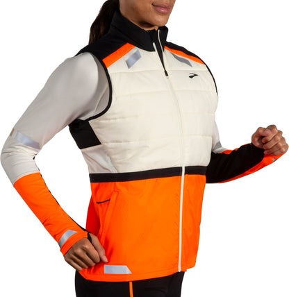 Brooks Run Visible 2.0 Insulated Womens Running Gilet - Grey