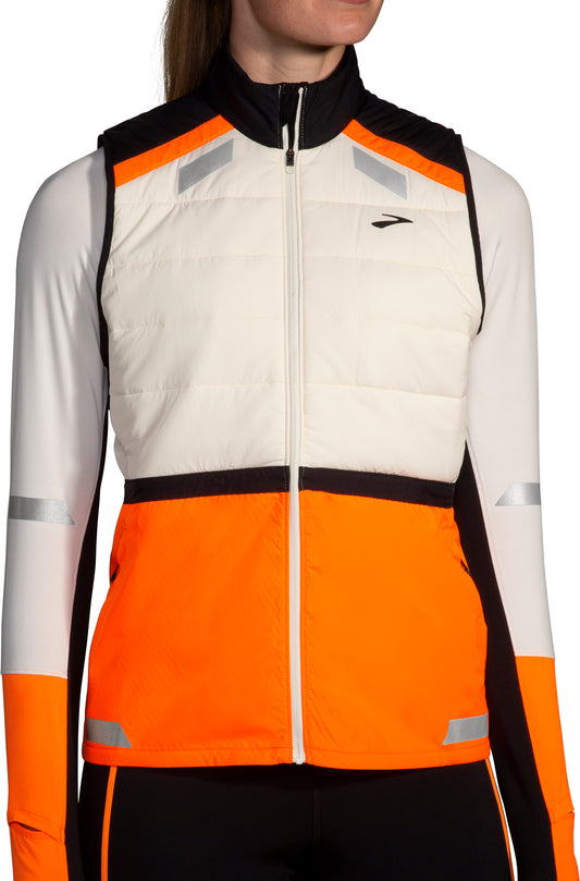 Brooks Run Visible 2.0 Insulated Womens Running Gilet - Grey