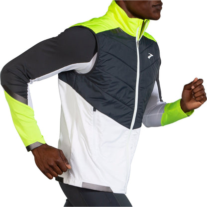 Brooks Run Visible Insulated Gilet Side - Side View