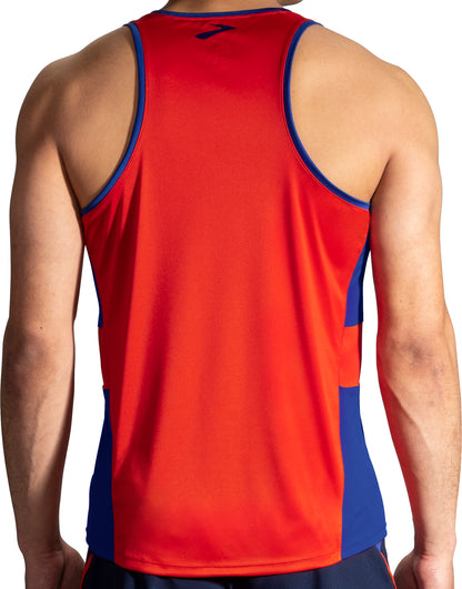 Brooks Stealth Mens Running Vest - Red