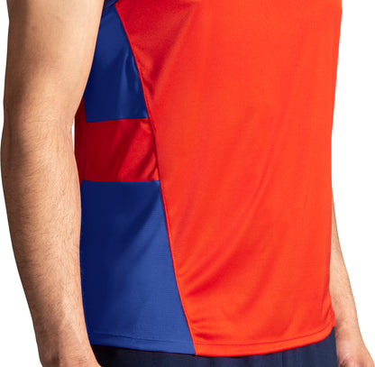 Brooks Stealth Mens Running Vest - Red