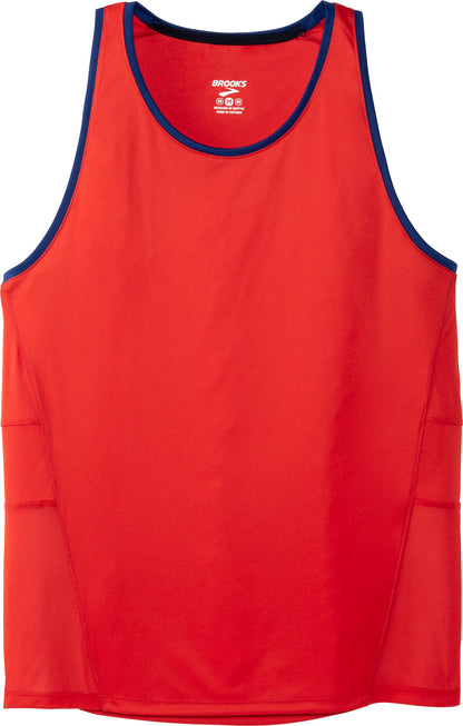Brooks Stealth Mens Running Vest - Red