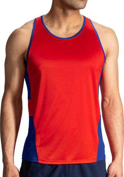 Brooks Stealth Mens Running Vest - Red