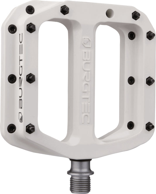 Burgtec MK4 Composite Flat Pedals - Damn Right White