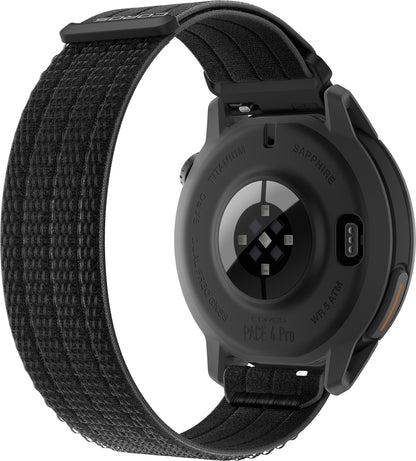 COROS PACE 4 Pro Nylon Strap GPS Sport Watch - Black