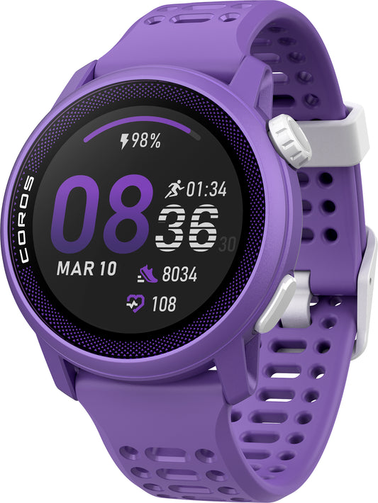 COROS PACE 3 Premium Silicone Strap GPS Watch - Purple