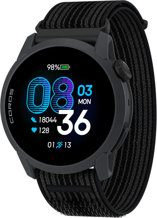 COROS PACE 4 Nylon Strap GPS Sport Watch - Black