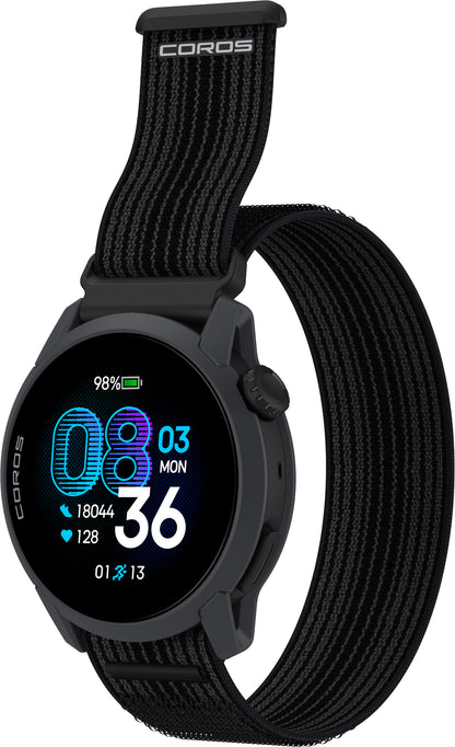 COROS PACE 4 Nylon Strap GPS Sport Watch - Black