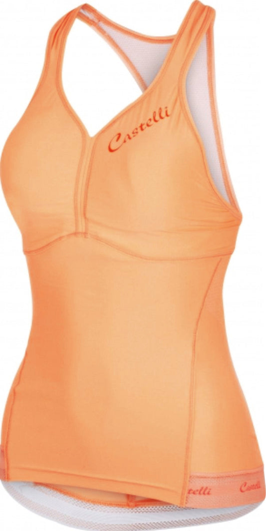 Castelli Bellissima Wonder Womens Cycling Vest Tank Top - Orange