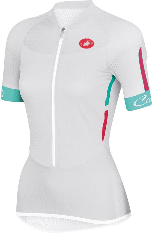 Castelli Climbers Short Sleeve Womens Cycling Jersey - White