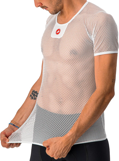 Castelli Core Mesh 3 Short Sleeve Mens Cycling Base Layer - White