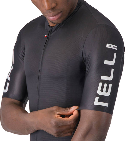 Castelli Entrata Apex Short Sleeve Mens Cycling Jersey - Black