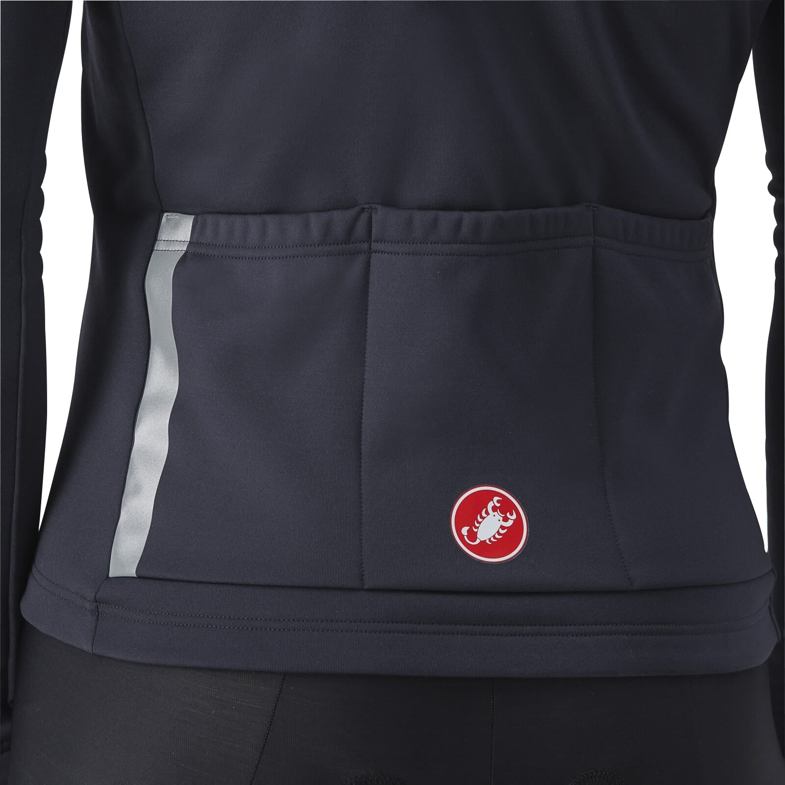 Castelli Entrata Thermal Long Sleeve Mens Cycling Jersey - Black