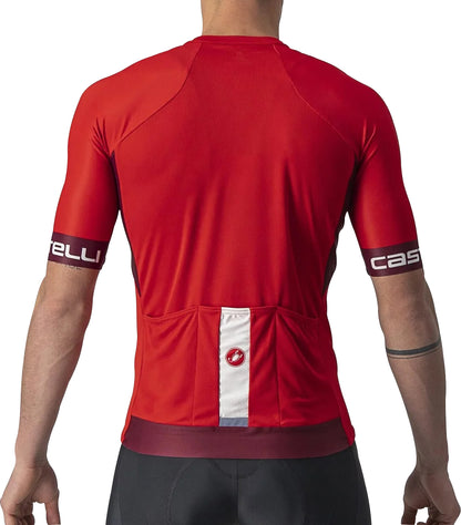 Castelli Entrata VI Short Sleeve Mens Cycling Jersey - Red