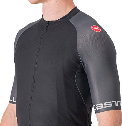 Castelli Entrata VI Short Sleeve Mens Cycling Jersey - Black