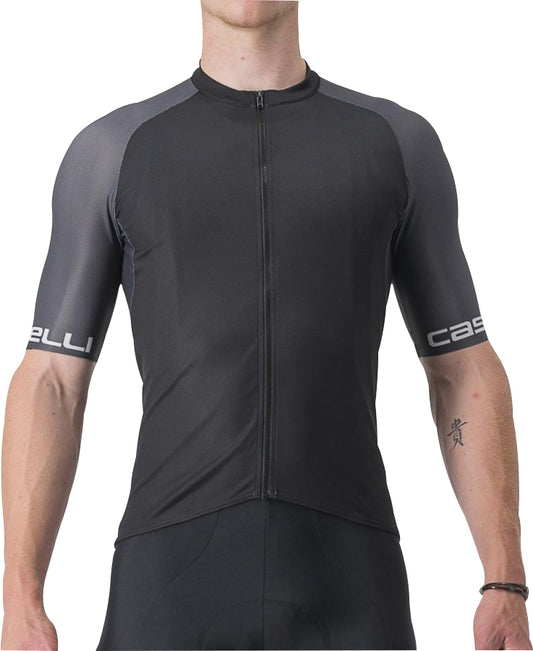 Castelli Entrata VI Short Sleeve Mens Cycling Jersey - Black