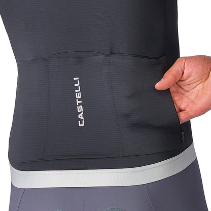 Castelli Espresso 2 Short Sleeve Mens Cycling Jersey - Black