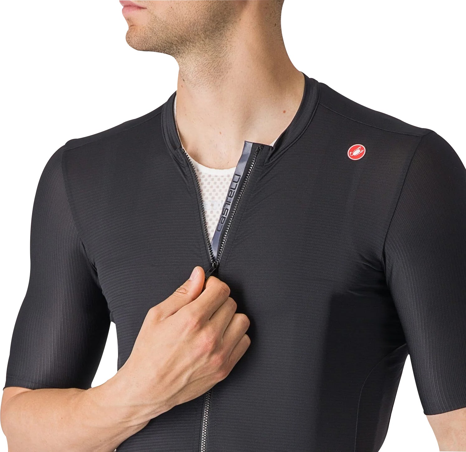 Castelli Espresso Short Sleeve Mens Cycling Jersey - Black – Start