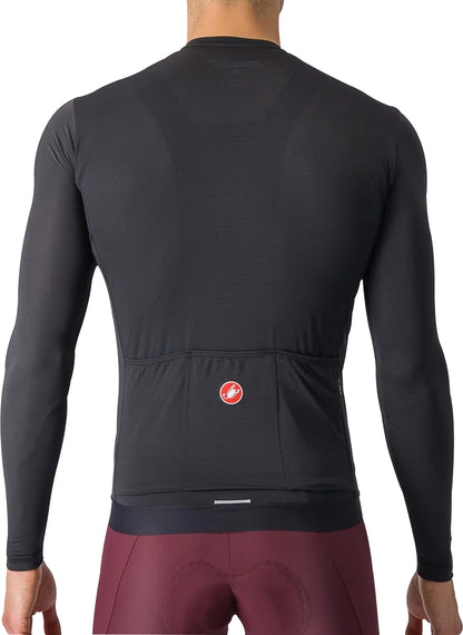 Castelli Espresso Long Sleeve Mens Cycling Jersey - Black