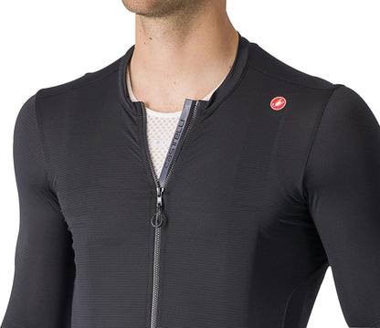 Castelli Espresso Long Sleeve Mens Cycling Jersey - Black