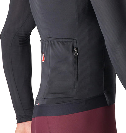 Castelli Espresso Long Sleeve Mens Cycling Jersey - Black