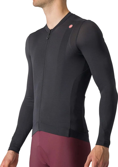Castelli Espresso Long Sleeve Mens Cycling Jersey - Black
