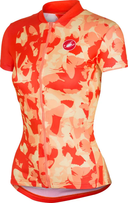 Castelli Sentimento Short Sleeve Womens Cycling Jersey - Orange
