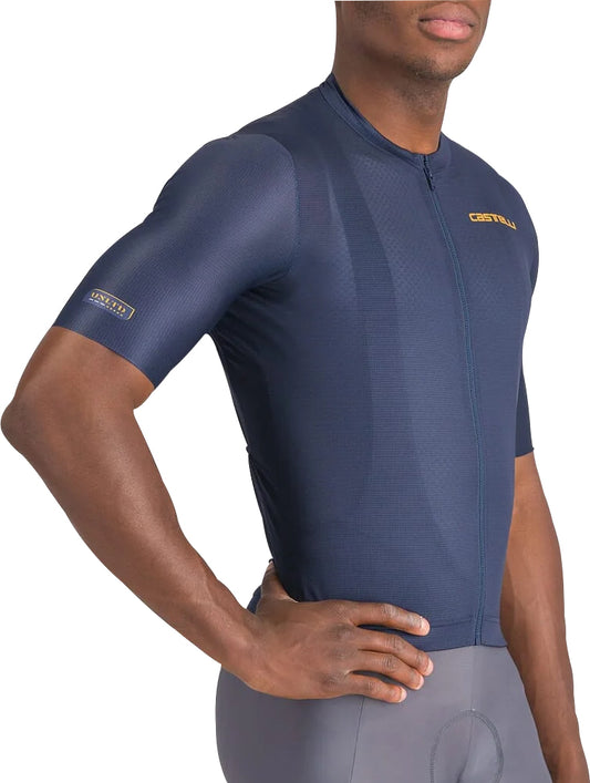 Castelli Unlimited Entrata 3 Short Sleeve Mens Cycling Jersey - Blue