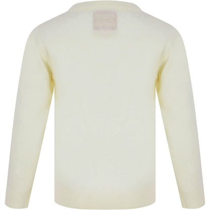 Christmas Glasses Dog Junior Christmas Jumper - Cream