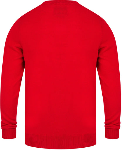 Christmas Hands Up Mens Christmas Jumper - Red
