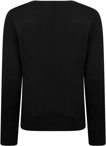 Christmas Merry Fizzmas Sequin Womens Christmas Jumper - Black