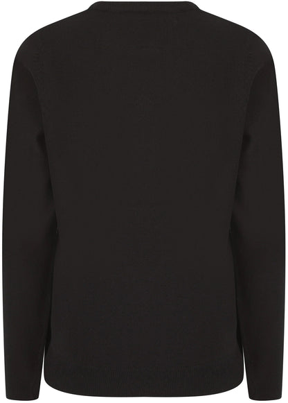 Christmas Merry Stars Womens Christmas Jumper - Black