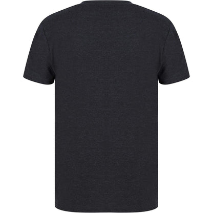 Christmas Rudolph Snowflake Mens Christmas Short Sleeve Top - Grey