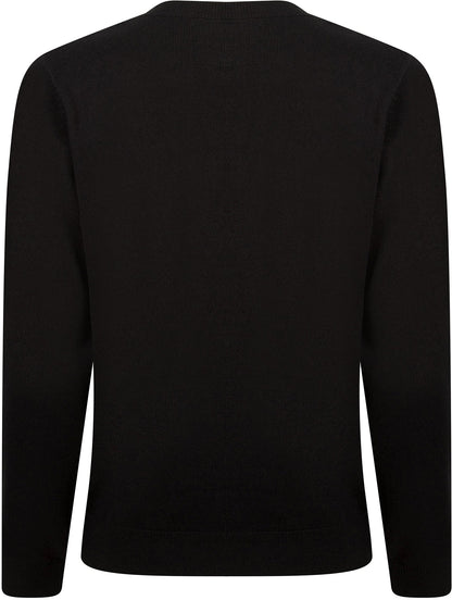 Christmas Spirit Sequinned Womens Christmas Jumper - Black