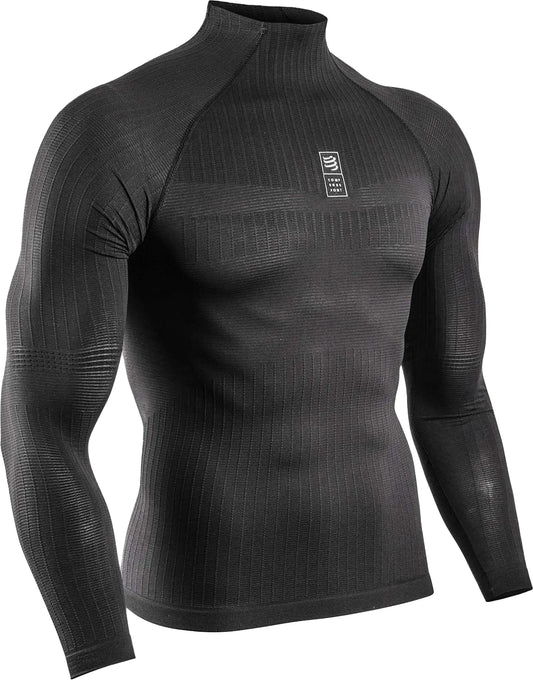 Compressport 3D Thermo Long Sleeve Mens Base Layer Top - Black