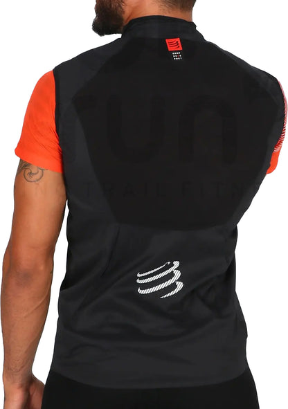 Compressport Hurricane V2 Mens Running Gilet - Black