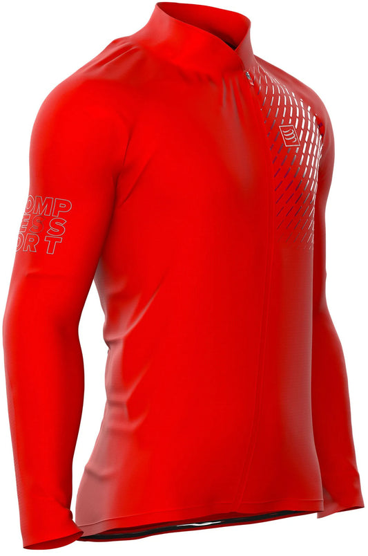 Compressport Hurricane V2 Mens Running Jacket - Red