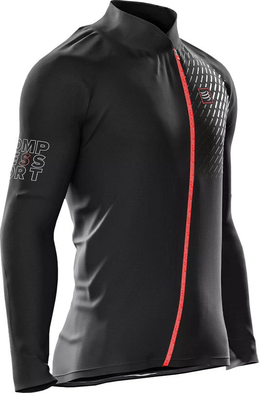Compressport Hurricane V2 Mens Running Jacket - Black