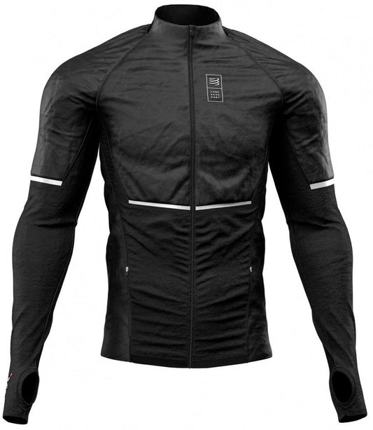Compressport Into The Wood Mens Running Jacket - Black