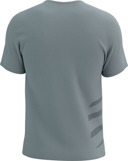 Compressport Logo Short Sleeve Mens Running Top - Grey