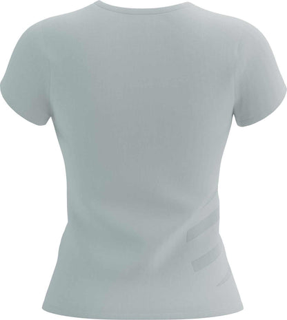 Compressport Logo Short Sleeve Womens Running Top - White