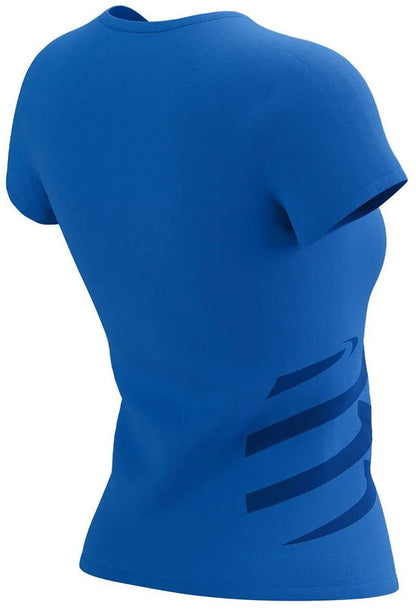 Compressport Logo Short Sleeve Womens Running Top - Blue