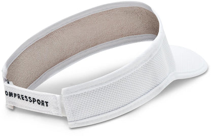 Compressport Logo Running Visor - White