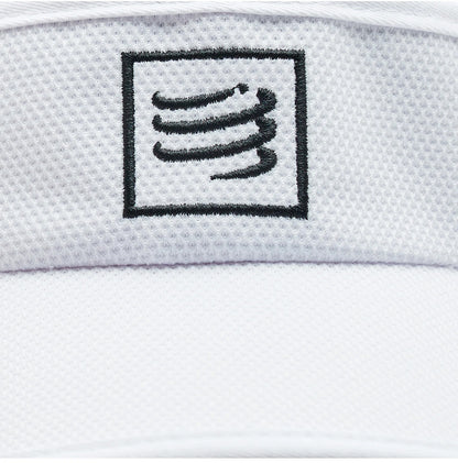 Compressport Logo Running Visor - White