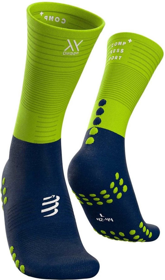 Compressport Mid Compression Running Socks - Blue